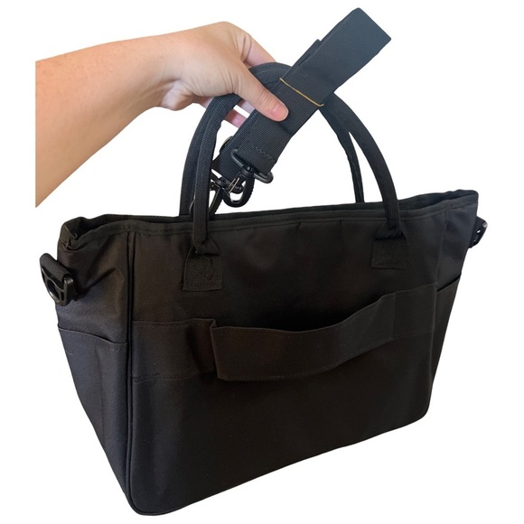 Black Zippered Tote Shoulder Crossbody Travel Bag Chukchansi Casino - Picture 4 of 7